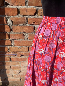 Vestido largo con estampado a mano indio para mujer, vestido estampado a mano para mujer, falda larga de algodón blanco a precio de fábrica - Product Image 5