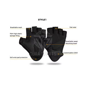 Half Finger Gym Gloves Pro Weight Lifting Training Sports Gel <b>Pad</b> Workout Protector Fitness Gloves - Product Image 2