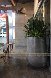 Durable GRC moderno Mini diseño estilo maceta grande al aire libre Patio jardín decorativo maceta GC004 para aplicación en el hogar - Product Image 3