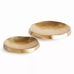 Timeless Form Handmade High Quality Aluminum Tabletop <b>Vase</b> <b>Gold</b> Finish Modern Design Decorative Bowl for Housewarming Wedding - Product Image 6