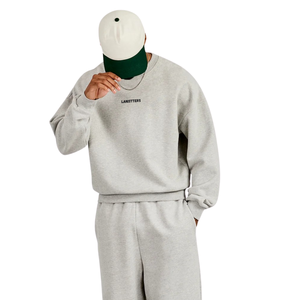 <b>Mens</b> Casual Crew Neck <b>Top</b> and Elastic Cuff Joggers Two Piece Relaxed Fit Tracksuit with Drawstring Waist <b>Long</b> <b>Sleeves</b> OEM Lounge - Product Image 3