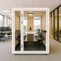 Cabine téléphonique acoustique moderne Hipod HEX pour bureau, pods téléphoniques intérieurs, mobilier contemporain pour espaces de travail modernes - Product Image 3
