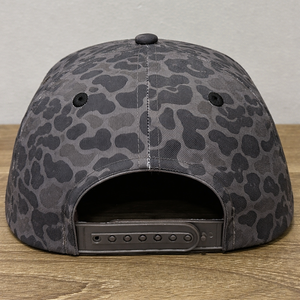 Bordado 3D de 5 paneles de ala plana de alta calidad de color marrón perfil medio 65% algodón y 35% tela de poliéster gorras Snapback - Product Image 3