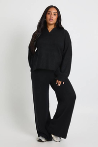 OEM ODM ชุดวอร์มสตรีทสูทมีฮู้ด2ชิ้นสีพื้นชุดวิ่งชุดวอร์มกางเกงวอร์มและชุดมีฮู้ด - Product Image 4