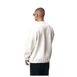Sweat-shirt à col rond personnalisé 100% coton surdimensionné col rond sweat en éponge française blanc Streetwear luxe col rond pour hommes - Product Image 4