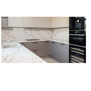 Top Quality quartz kitchen Countertops with solid surface customized and modern design for food preparation workspace <b>best</b> rate - Product Image 1