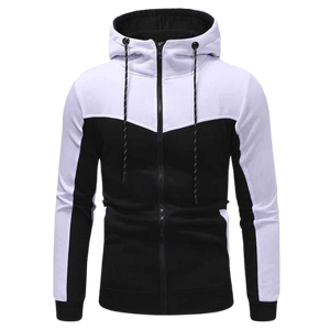 Pull-over Homme Col Rond en Coton Polyester Teint Fil Tissé Coupe Ample Doublé Couleur Unie Écologique Haute Qualité pour l'Automne - Product Image 4