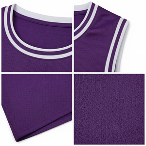 เสื้อบาสเก็ตบอลแบบไร้แขน ผ้าโพลีเอสเตอร์ 100% ป้องกันรังสียูวี แห้งเร็ว ระบายอากาศได้ดี ไซส์ใหญ่ ดีไซน์ล่าสุด แบบสั่งทำพิเศษ กลับด้านได้ - Product Image 4