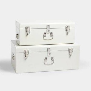 Coffret de 3 boîtes de rangement en fer européen durables Unicorn Handicrafts |   Coffres décoratifs empilables faciles à nettoyer pour la maison - Product Image 1