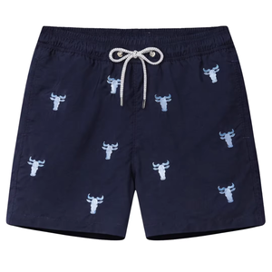 Short de bain homme taille basse, style boxer, tendance, délavé, séchage rapide, respirant, avec cordon de serrage, pour la plage - Product Image 1