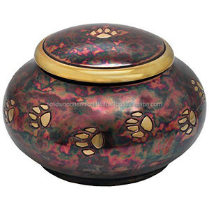 Blue Color Top Quality Brass Cat and <b>Dog</b> Urns Funeral Pet <b>Memorial</b> Urns for Cat and <b>Dog</b> Ashes Wholesale Urns at Low Price - Product Image 3