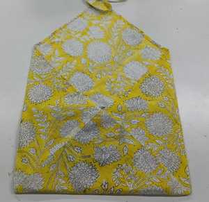 Yellow Digital Cotton <b>Bandana</b> Halter Neck Scarf Headscarf Woven Fabric Vintage Winter Breathable Durable Accessory for Daily - Product Image 1