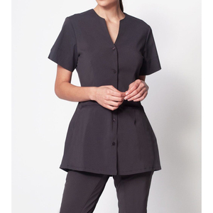 Túnica Suave y Elástica para Mujer, Uniformes para Spa y Salón de Belleza, Uniformes Médicos Estampados, Uniformes Personalizados para Enfermeras, Ropa de Trabajo - Product Image 5