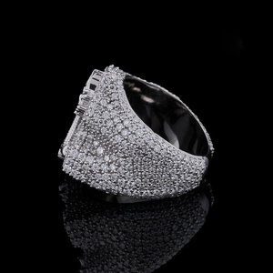 Iced Out Animal VVS Moissanite Diamond Sparkling 925 Sterling <b>Silver</b> Luxury Hip Hop <b>Men</b> Women Gift <b>Ring</b> - Product Image 3