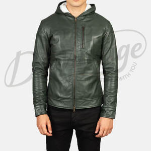 Chaqueta de Aviador de Cuero Marrón Desgastado Personalizada para Hombre, Chaqueta Bomber A-2 con Puños Acanalados, Chaqueta de Cuero Genuino - Product Image 3