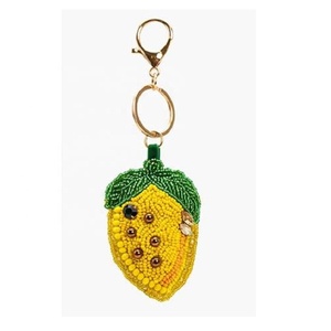 Lemon Beads Bag Charm for Girls <b>Purse</b> <b>Backpacks</b> Car Key Pendant Bag Charm Hold to Keys Birthday Small Gift Accessories for Her - Product Image 2