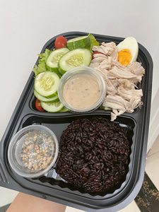 Custom printed Eco-friendly Factory 1-2-4Compartments Disposable Plastic Food Container with Lid Black Color Take Away lunch <b>box</b> - Product Image 2