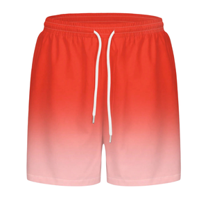 <b>Mens</b> Mid Woven Gradient Swim <b>Shorts</b> Quick Dry Beach Elastic Drawstring Casual Summer Swimming Sports Outdoor Eco-Friendly Style - Product Image 3