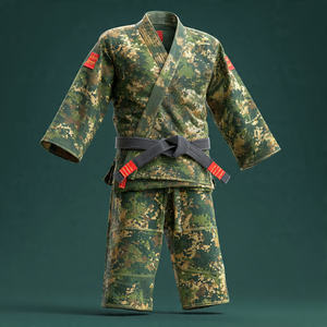 Uniforme de Judo de Diseño OEM para Artes Marciales, Traje de Karate de Camuflaje para Entrenamiento de Boxeo, Traje de Karate y Judo para Hombres y Mujeres - Product Image 4