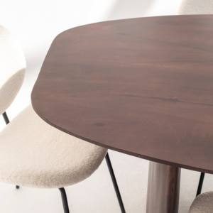 โต๊ะอาหารรูปไข่ของ Vandana Zentrix altis พร้อมดีไซน์ไม้ร่วมสมัยทำด้วยมือ - Product Image 4