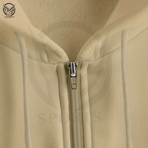 เสื้อฮู้ดดี้ผู้ชายทรงโอเวอร์ไซส์ ผ้าเฟรนช์เทอร์รี่เนื้อหนา คุณภาพสูง กันลม เป็นมิตรกับสิ่งแวดล้อม ซิปหน้า แบบดรอปโชว์เดอร์ สำหรับฤดูหนาว - Product Image 3