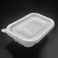 Boîte d'emballage à emporter en PP, récipient alimentaire jetable, boîte à repas en plastique anti-fuite avec couvercle