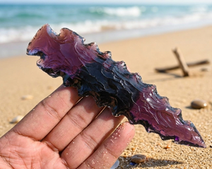 ดาบหินออบซิเดียนสีน้ำตาล ของตกแต่งบ้าน คริสตัลประดับตกแต่ง มีดหินแกะสลักทำมือ ของขวัญเสริมฮวงจุ้ย พลังงานมงคล ของสะสมสำหรับตั้งโชว์ - Product Image 3