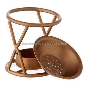 Porte-encens et brûleur de charbon en fil de laiton écologique, durable, simple et moderne pour la maison et le bureau - Product Image 4