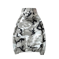 Veste coupe-vent camouflage pour homme, veste à capuche, manteau coupe-vent, sweat à capuche camouflage, impression personnalisée, veste anorak