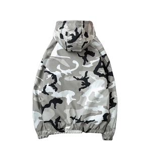 Chaqueta Cortavientos de Camuflaje para Hombre, Chaqueta con Capucha, Chaqueta Cortavientos con Estampado Personalizado, Chaqueta Anorak - Product Image 3