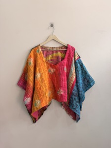 Top corto acolchado Kantha de estilo indio para mujer, hecho a mano, vintage, cómodo, blusa para mujer - Product Image 2