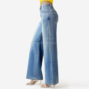 Jean large pour femme de qualité supérieure, léger, extensible, en mélange de coton, coupe ample, décontracté, pour les voyages et le quotidien - Product Image 4