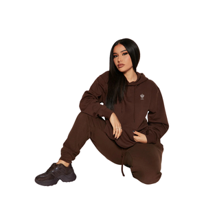 Custom <b>Womens</b> Fleece Hoodie <b>Jogger</b> Set Oversized Hooded Sweatshirt Sweatpants Casual Winter Hoodie Lounge Wear <b>Outfit</b> - Product Image 3
