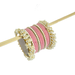 Unique Women's Mix Colors Imitation Pearl Eco-Friendly Geometric <b>Bangle</b> Set Artificial Classic Style Wedding Party Wear <b>Indian</b> - Product Image 3
