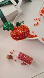 Artisan Embroidery Beaded Brooch Handcrafted Designer Fashion <b>Accessory</b> for Women <b>Wedding</b> Party and Everyday Wear - Product Image 4