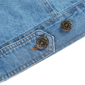Pure Cotton Denim <b>Men's</b> <b>Long</b>-Sleeved Thin <b>Long</b>-Sleeved Plaid Shirt Loose Casual Wear-Resistant <b>Men's</b> <b>Jacket</b> - Product Image 4