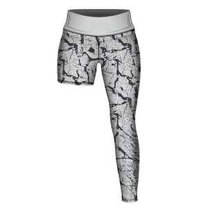 Mallas de sublimación de una pierna hasta la rodilla para baloncesto, leggings deportivos de una sola pierna, capa base para hombre - Product Image 2