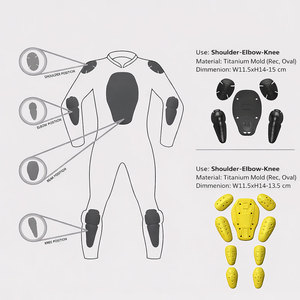 Combinaisons de moto en cuir respirant, imperméables et coupe-vent, tendance 2026, pour adultes - Product Image 6