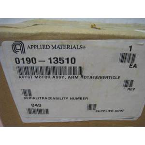 NEW AMAT 0190-13510 ASYST MOTOR ASSY, ARM, ROTATE - อุปกรณ์และอะไหล่เซมิคอนดักเตอร์ระดับโลกที่เชื่อถือได้ - Product Image 1