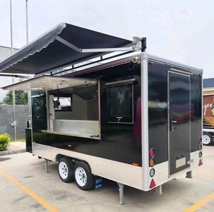 Remorque alimentaire mobile en acier inoxydable et aluminium, cuisine complète pour restauration rapide, BBQ, pizza, camion de glaces, snacks, chips, hot-dogs, résistante aux intempéries - Product Image 4