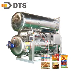 Water Immersion Plastic Bottle Sterilization Retort Sterilizer for Bottle Milk Coffee Juice