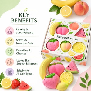 Bombas de baño de sal orgánica artesanal, vaporizadores de ducha, aromaterapia pura, bombas de baño de burbujas para spa, bombas de baño con marca personalizada - Product Image 4