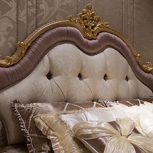 Oferta Especial: Juego de Dormitorio de Lujo Clásico Color Crema Dorado, Cama Tapizada, Muebles Elegantes de Estilo Real para Hotel Premium - Product Image 4