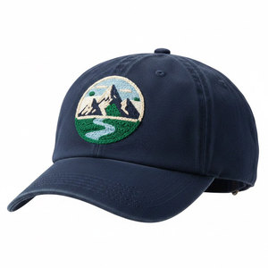 Gorra Clásica de Algodón Bordada Unisex de Perfil Bajo con Ajuste Suave Sin Estructura y Bordado Duradero - Product Image 6