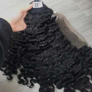 Raw Virgin Burmese <b>Curly</b> Hair Bundle, Vietnamese <b>Curly</b> Hair <b>Extensions</b>, Super Double Drawn, Double Drawn Quality - Product Image 2