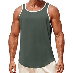 Gym Wear <b>Men</b> Workout Tank Tops Athletic Sleeveless <b>Singlet</b> Vintage Regular Fit Fitness Training Vests <b>Men</b> Tank Top - Product Image 4