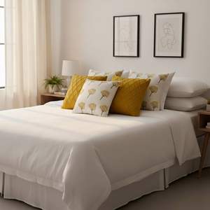 Juego de Fundas de Almohada SOGA de 5 Piezas con Estampado de Diente de León y Diseño de Diamantes Amarillos para Sofás de Sala de Estar - Product Image 5