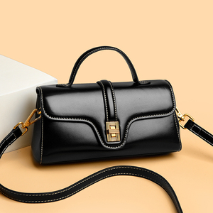 Bolso Bandolera de Cuero Genuino Vintage de Alta Calidad para Mujer, con Cierre de Cremallera, Elegante y Moderno para Uso Diario - Product Image 3