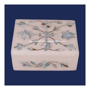 Diseño de alta calidad, producto de alta calidad, la mejor caja con incrustaciones de mármol con uso de nácar para almacenamiento de joyas, caja de embalaje de regalo - Product Image 1