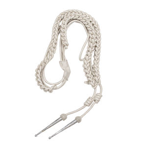 Cordon d'épaule en toile torsadée à rayures dorées, avec embout métallique, accessoires pour adultes - Prix de gros - Product Image 2